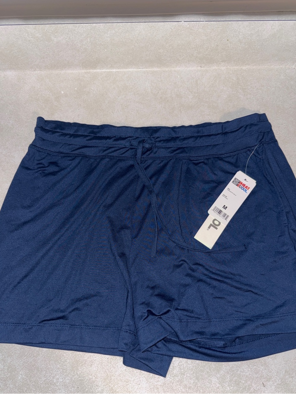 32 Degrees Navy Athletic Drawstring Shorts